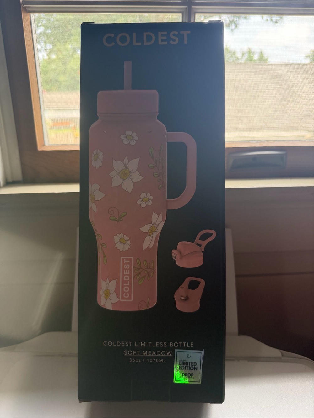 Coldest Soft Meadow Floral 36oz Limitless Bottle - Pink